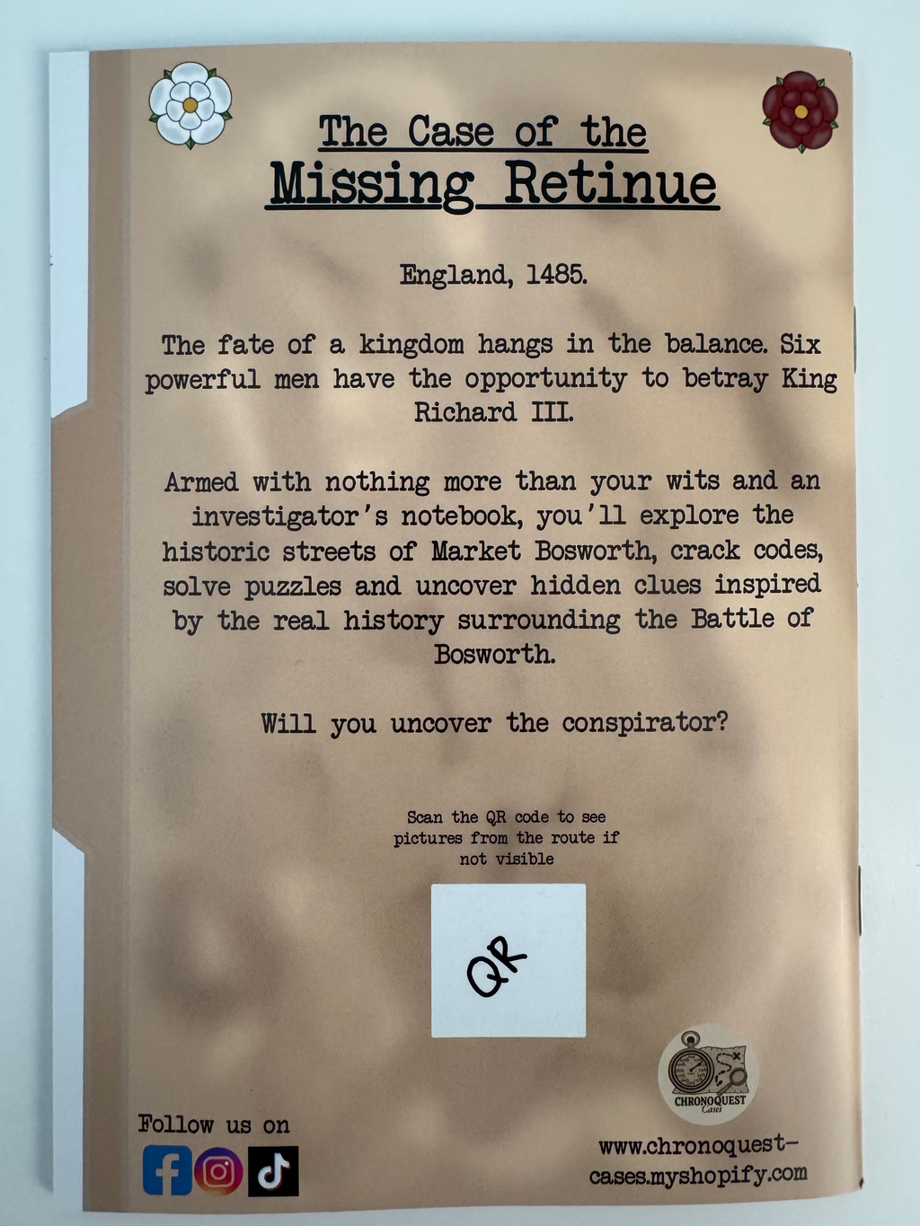 Market Bosworth - The Case of the Missing Retinue (Digital Edition)